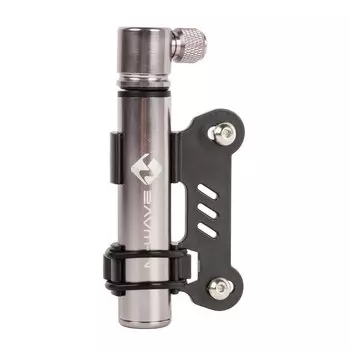 Насос велосипедный мини M-WAVE алюминиевый, 120 мм., до 6 бар/85PSI, серебристый, 5-470268