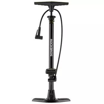 Насос велосипедный ROCKBROS, напольный, с электронным манометром, 160 PSI, черный, RB_42310003001