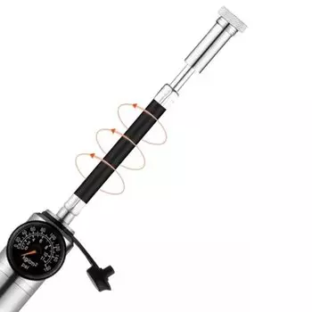 Насос велосипедный ROCKBROS, руной, со шлангом, с манометром, 160 PSI, RB_HQ-67A-L03