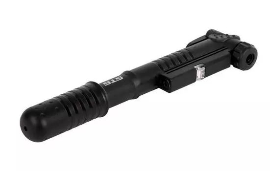 Насос велосипедный STG GP-41, ручной, с иманометром, Presta/Schrader, чёрный, Х82791