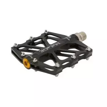 Педали MALAGE mlg-CK518, алюминиевые CNC, 91х101х11мм, ось CrMo, 4 промподшипника, mlg-CK518 BLACK