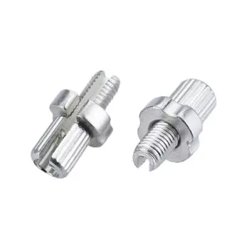 Натяжитель троса тормоза TRIX, M7х16 мм, алюминиевый, серебристый, KY-401 Y silver