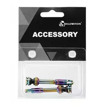 Ниппель бескамерный Ciclovation Premium Tubeless Valve Stem Rainbow, 40 mm, 3326.11106