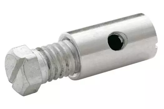 Велосипедный болт для тормозного троса ELVEDES, 8Х15мм, латунь, серебристый, ELV1143