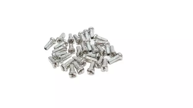 Ниппель для велосипедной спицы TRIX, 10G, стальной, l-15мм, серебристый, 1232461