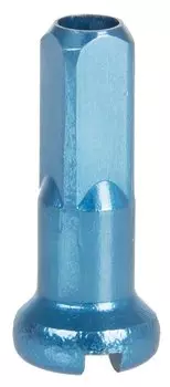 Ниппель велосипедный CNSPOKE, 14G (2мм) х 12мм, 350 шт в баночке, синий, алюминиевый, 5-280167