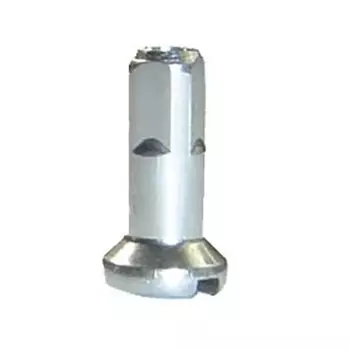 Ниппель велосипедный cnSPOKE, для 2 мм спиц, длина 14 мм, латунь, серебристый, ARV000330