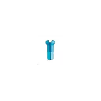 Ниппель велосипедный DT Swiss, алюминий, 2.0 x 12 мм, turquoise, DT nip 2.0x12mm alu trqs