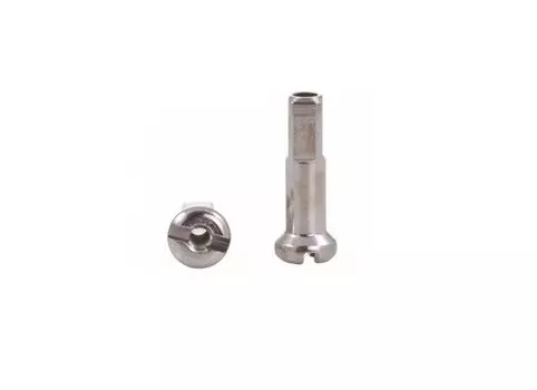 Ниппель велосипедный HT Brass 3.2 x 16mm, латунный, серебристый, HT-BRASS-SLV (1 шт )
