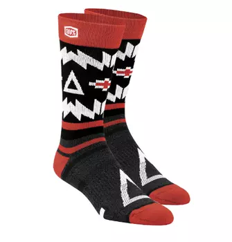 Носки 100% Jeronimo Athletic Socks, черно-красный 2018