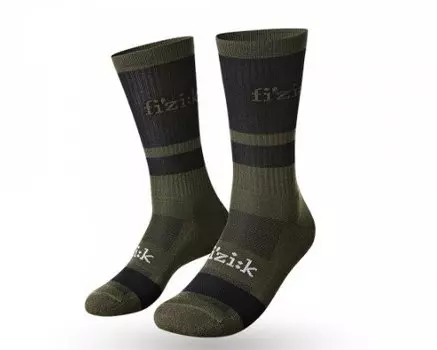 Носки FIZIK темно-зеленый/черный, FZKSOCKSOF (Размер: M (40-43))