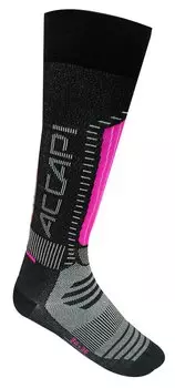 Носки горнолыжные Accapi, Ski Touch Black/Cyclamen, 2022-23, H0945_0934