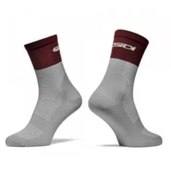 Носки Sidi BICOLOR SOCKS NO.372, серый/бордовый, PCABICOLOR