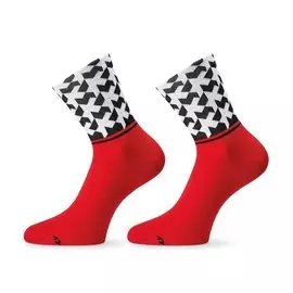 Носки велосипедные ASSOS monogramSock evo8, унисекс, national Red