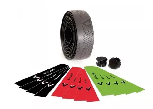 Обмотка на велоруль Astute Dark Lux черный/лайм/красный, ONLUBKBLIMRED205