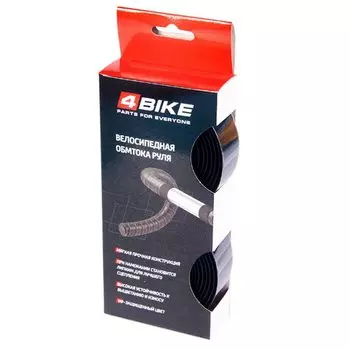 Обмотка руля 4BIKE, гелевая с карбоновым рисунком, синяя, ARV000045