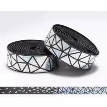 Обмотка руля велосипедная ROCKBROS, светоотражающая, 210 см, черный/серебристый, RB_BDLP-S