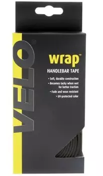 Обмотка велоруля VELO, в индивидуальной упаковке, черная, 410271