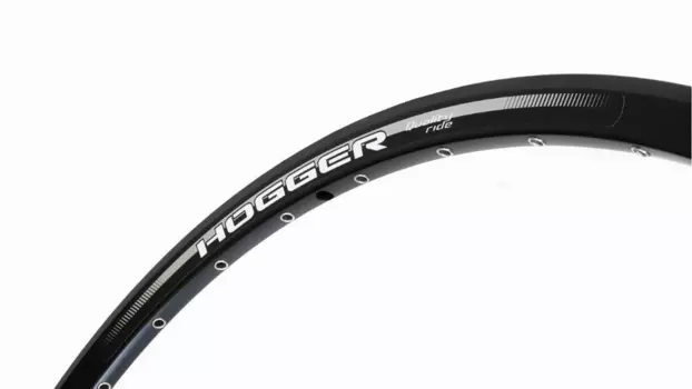 Обод 28-29" HOGGER, алюминиевый, двойной, 32H, пистонированный, А/V, анодированный, черный, HL21DF-C-32
