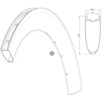 Обод Maviс Cosmic SL 65 Disc, задний/передний, LV4093100
