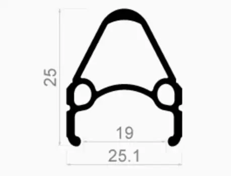 Обод Rodi 26" 559X19 AIRLINE 1, 36H, черный, 3041M36PH1