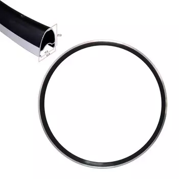 Обод TBS, CYCLOCROSS, 700Cx28H, ETRTO, 622x19C, F/V, W/CNC, SIDE TUBELESS, матовый чёрный, SPEED-450