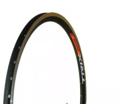Обод велосипедный 26" TRIX, алюминиевый, двойной, под 36 спиц, 559х19,4/25х21,4мм, A/V, черный, YKL-D23 26"black
