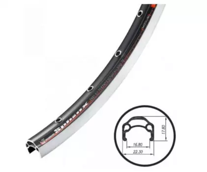 Обод велосипедный 26" Weinmann Sphynx, 32Н, анодированный, с проточкой, черный