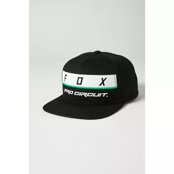 Бейсболка велосипедная Fox Pro Circuit Snapback Hat, Black, 2021