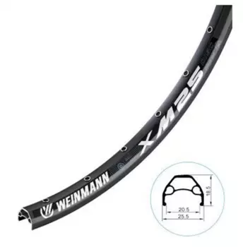 Обод велосипедный 27,5" Weinmann, дисковый тормоз, 650B, 32H, AV, черный, XM25