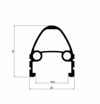 Обод велосипедный 28-29" TRIX, алюминиевый, двойной, под 32 спицы, 622х19,4/25х21,4мм, A/V, черный, D5 28-29"black