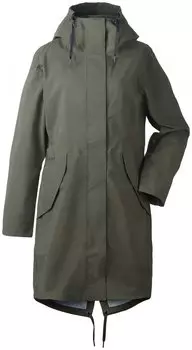 Плащ женский Didriksons HILJA WNS JKT, элегатный зелёный, 502788