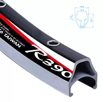 Обод велосипедный ALEX RIMS R390 20"(НЕСТАНДАРТНЫЕ) X 1 1/8, 451X13, 28H, F/V, вес, 295г, R390