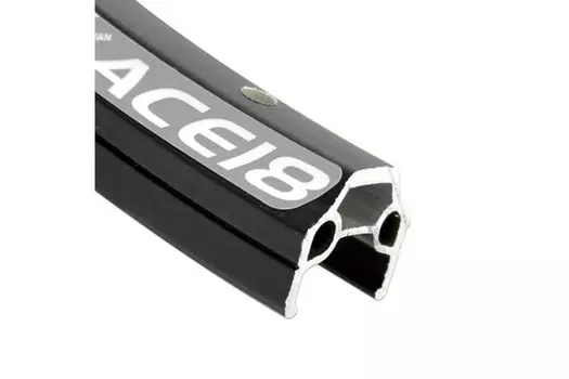 Обод велосипедный ALEXRIMS ACE18, 20", двойной, 406х21,8/16,5х18,2мм, 32отверстий, черный, 6-190132