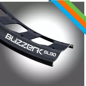 Обод велосипедный Alexrims BLIZZERK SL 90, для фэтбайка, 26", 559×84, 32 спицы, алюминий, черный, BLIZZERK SL 90