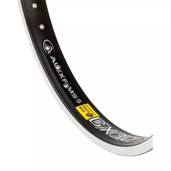 Обод велосипедный Alexrims, DX32 FR/DH/Enduro, 20", алюминиевый, двойной низкий и широкий профиль, черный, ST (330008)