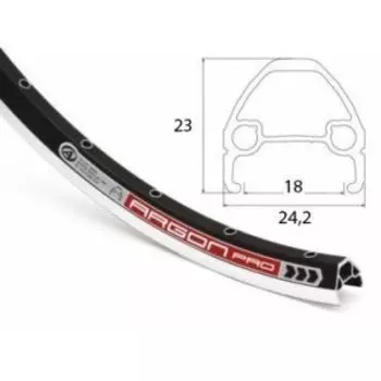 Обод велосипедный AUTHOR 26" двойной, 559 х 24,2/18 х 32, 36 отверстий, черный, Argon Pro, 8-36091520