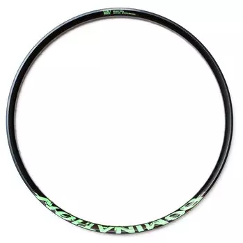 Обод велосипедный Colt Bikes 26" 559x25 DOMINATION SL 32H, черно-зеленый, 3182M32ph0Green