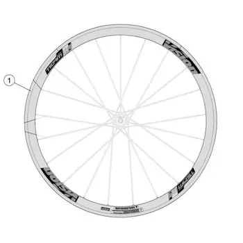 Обод велосипедный FSA Orla Vision, задний, 35 Team, 21 отверстие, v16, 7,2500025006e+013