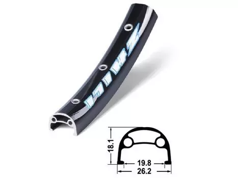 Обод велосипедный Hero ZLA-025, 29", 32 отверстий, двойной, пистонированный, черный, ZLA-025_УЦЕНКА