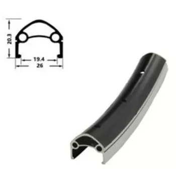 Обод велосипедный HORST H35231 26", 559х26/19,4х20,3мм, алюминий, 36Н, двойной, для спортниппеля, 00-180941