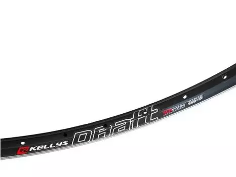 Обод велосипедный KELLYS KLS DRAFT 26" (559x19), двойной, 32 отверстия, SSE, чёрный, Rim KLS DRAFT, 559x19, double wall