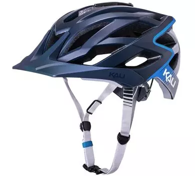 Шлем велосипедный KALI ENDURO/MTB LUNATI, матовый серо-синий 2019