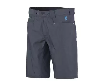 Шорты велосипедные женские Scott Denim navy blue stretch denim, свободные, 241789-5079