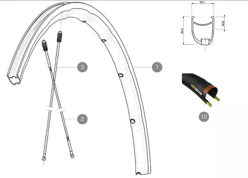 Тормоз дисковый Sram Level TLM Dark Grey Rear, 1800mm, задний, 00.5018.103.001