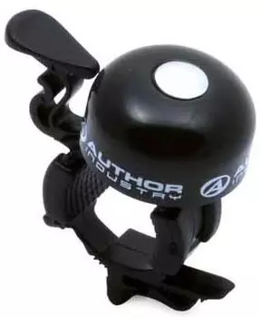 Звонок AUTHOR алюминий AWA-51-Blk быстросъемный черный, 8-16310107