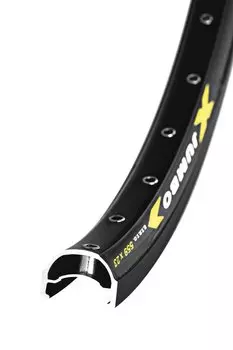 Обод велосипедный REMERX 26” JUMBO, 559x23мм, 32 спицы, двойной, черный, пистонированный с 2-х сторон, RD26b32e-Ju