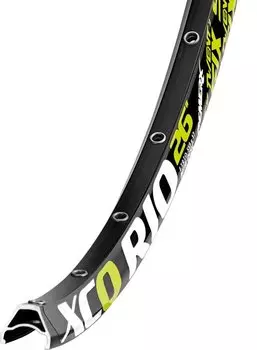 Обод велосипедный REMERX 26” “XCO RIO RDX 7325”, 559x17, 32 спицы, двойной, пистонированный, черный, RD26b32e-Rio