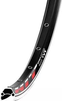 Обод велосипедный REMERX 27,5” HIT, 584x21, 32 спицы, двойной, пистонированный, черный, RD27b32e-Hit