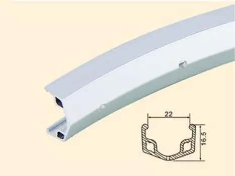 Обод велосипедный SAMSON SS22 24"x22мм, 36Н, одинарный, серебряный, SS22,24",SILVER